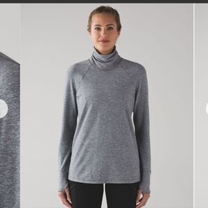 Lululemon Hill And Valley TurtleneckHeathered Slate / Slate
